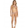 Bikini corpetto lurex fiorato Cotazur