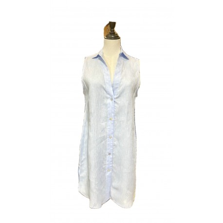 Camicia collo coreano di Cento Lino Donna