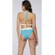 Brassiere con intreccio e slip alto intreccio di FISICO