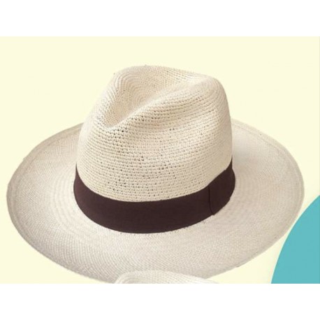 Cappello Panama originale, modello mix crochet brisa classico